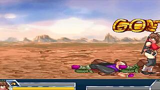 Final hentai game ep 4 features ninja wrestler gangbang in street with monster cocks