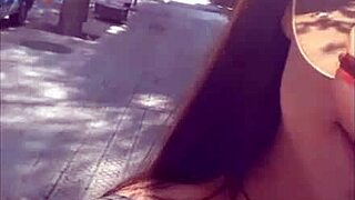 Young woman enjoys public park in Barcelona