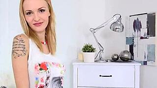 Kitten blows cock in pov and gets pussy nailed