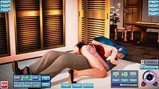 blue haired beauty gets fucked silly in narrative romp