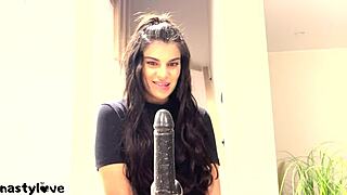 Oral (Big ebony sex toy) young adult with explicit commentary