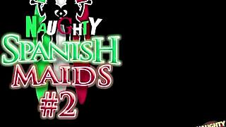 maid valentina blue seduced and analy probed by cathy heaven and her horny husband