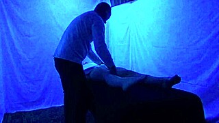 Gigi Breeze Blacklight Massage Session