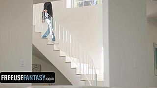 teen 18+ answers phone call during intense fucking in freeuse threesome fantasy