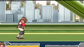 Final hentai game ep 4 features ninja wrestler gangbang in street with monster cocks