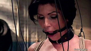 I'm a busty MILF slave getting a rough titsjob in a threesome