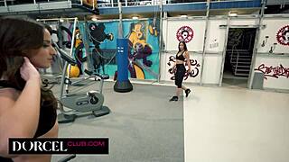 Anal threesome at the gym - quite a workout!
