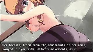 anime babe asks, 'want me to jerk your big cock?' in hentai scene