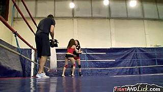 wanna see wrestling lesbian babes with strapon action?