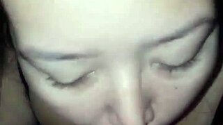 Getting my dick sucked by asian bbw slut