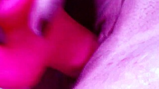 fucking my pink dildo while wearing heels and stockings