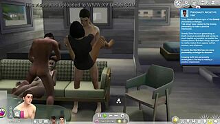 One Dude Slams Pregnant Prostitute Tia While Another Nails Ebony Cumslut Inspector