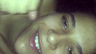 latina amateurs giving blowjob to black cock