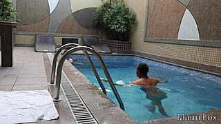 Manu Fox Gives Ass and Pussy to Director Rubens Badaró Before Recording Without Condom