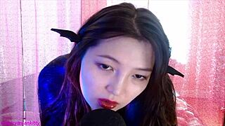 Ever tried roleplay with a sexy Asian devil girl whispering sweet nothings in ASMR?