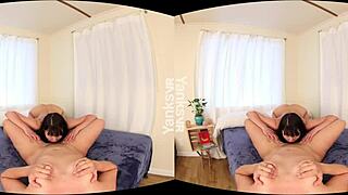 Yanks Lesbian Sinn Sage Plays With Amber Chase In 3D!