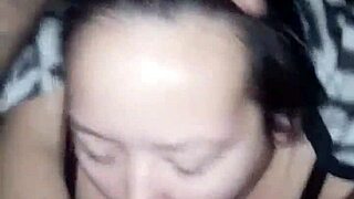 Getting my dick sucked by asian bbw slut