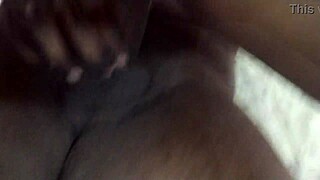 White Girlfriend Gets Hardcore Fucking from Black Boyfriend with Shaved Pussy