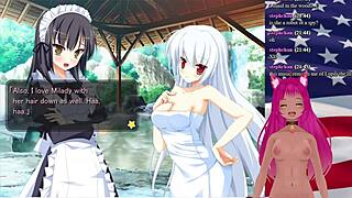 vtuber lewdneko plays girlfriend president game part 4.