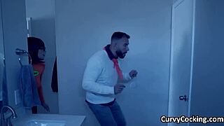 Velma gives sloppy oral with her big tits bouncing