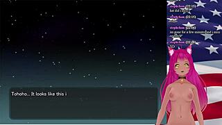 vtuber lewdneko plays girlfriend president game part 4.