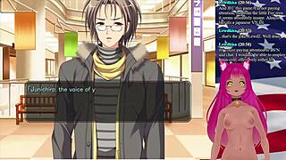 vtuber lewdneko plays girlfriend president game part 4.