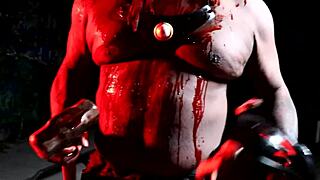 george vondoom and babble demon in violent cosplay music video
