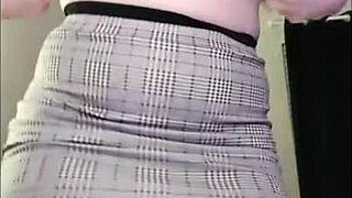 I admire sexy redhead dancing her fat ass in fishnets