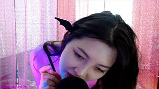 Ever tried roleplay with a sexy Asian devil girl whispering sweet nothings in ASMR?