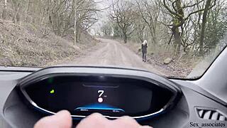 Lost British chav picked up and screwed hard in public car! Wow!