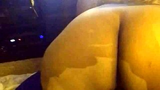 thick latina wife face riding her hubby with big black cock in homemade fun