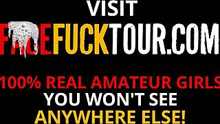 Skinny Slut Deepthroats Huge Cock