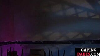 wow, ass-rimmed babe flaunts gaping asshole with monster dildo and fierce fisting