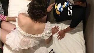 Japanese crossdresser ayumi performs blowjob and anal sex