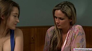 Blonde Lesbian Fingering BFF's Stepsis with Bold Orgasmic Moves