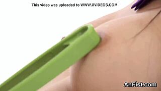 Lesbian beauties fist tight assholes