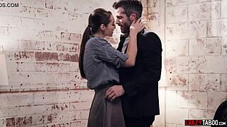 horny couple enjoys hardcore safe sex, teen lola fae loves it