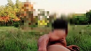 Myanmar Gay Cocklover Naked in Outdoor Anal