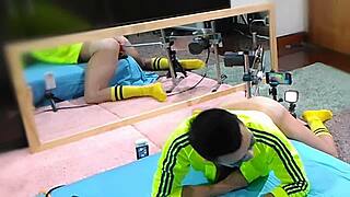 Curious About Dildo Assplay with Retro Asian Gay Toys in Blue Films?