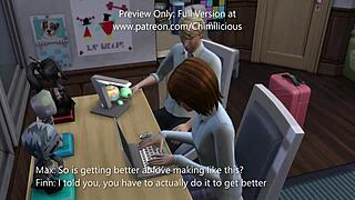 Man, study time just got steamy with this cute anime babe