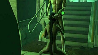 Futanari hentai video fornication in the apocalyptic environment of Fallout 4 game