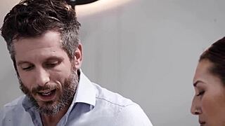 horny couple enjoys hardcore safe sex, teen lola fae loves it