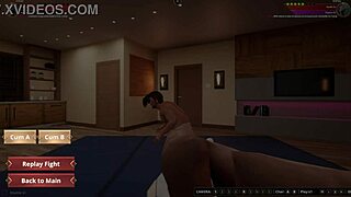 Who will win, ethan or shirley in this naked fighter 3d?