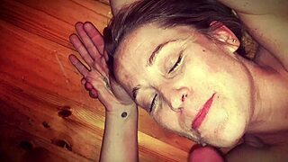 i took on this colossal cum load as a dicksuckologist in a homemade facial scene