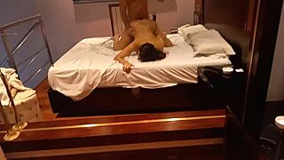 I fuck my stepsister in the morning and cum on her tits. Want to watch?