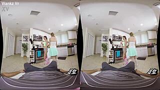 Reality 3some Monster cock POV with Alyce Anderson and Brooke Haze