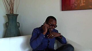 A young black female is manipulated by an older male