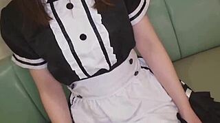 Japanese Maid Shoko Takeda Serves Up Naughty Fun in Loose Uniform!