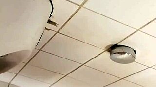 check out this black gay guy stroking at the urinal! 😏