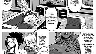 A superhero threesome sees European and Japanese teens enjoy some super steamy anal sex